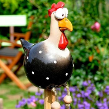 Смола занаяти пиленце комбинация кокошка смола орнаменти занаяти градинска декорация градински статуи градинска декорация на открито