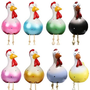 Смола занаяти пиленце комбинация кокошка смола орнаменти занаяти градинска декорация градински статуи градинска декорация на открито