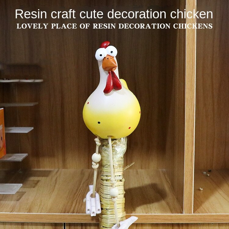 Dervos amatai viščiukų derinys vištų dervos papuošalai amatai sodo dekoravimas sodo statulos sodo dekoravimas lauke