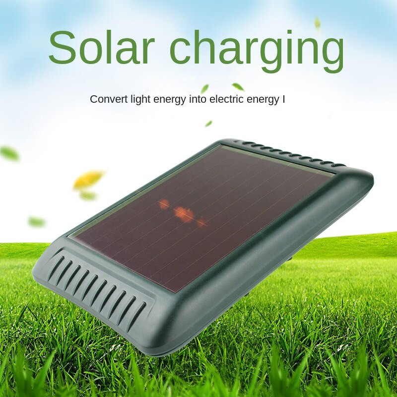 Ultragarsinis gyvūnų atbaidiklis, atbaidantis kačių šunis, saulės energija varomas baidymo priemonė, skirta lauko sodui