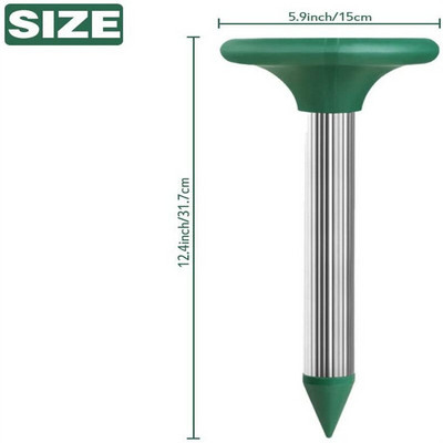 1/2/vnt lauko saulės ultragarsinis vibracinis kenkėjų naikintuvas Gopher pelėnas gyvatės graužikų gaudytojas, atgrasantis vejos sodo kenkėjų kontrolę