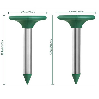 1/2/vnt lauko saulės ultragarsinis vibracinis kenkėjų naikintuvas Gopher pelėnas gyvatės graužikų gaudytojas, atgrasantis vejos sodo kenkėjų kontrolę