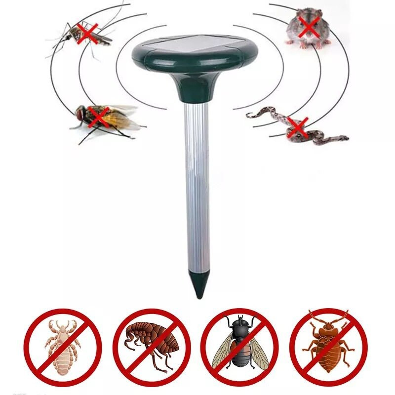 1/2/vnt lauko saulės ultragarsinis vibracinis kenkėjų naikintuvas Gopher pelėnas gyvatės graužikų gaudytojas, atgrasantis vejos sodo kenkėjų kontrolę