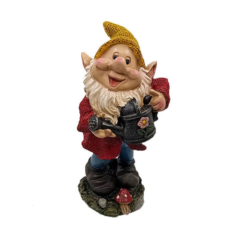 Retro desene animate spiriduși pitici ornamente din rășină, grădină în aer liber, curte, vilă, sculptură, artizanat, amenajare, figurine peisaj, decorare