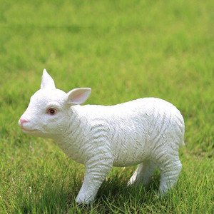 Simulare Pastorală Animal Rășină Capră Oi Ornamente în aer liber Grădină Peluză Statuie Mobilier Curte Sculptură Decorare Artizanat