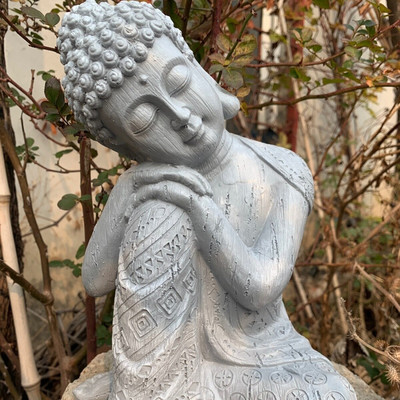 Kinų dervos Budos statula Zen skulptūra Priedai Lauko sodas Figūrėlės Papuošimas Parkas Vila Balkonas Papuošalai Amatai