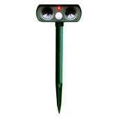 Saulės energijos kačių šuo Ultra Sonic blykstės lemputė gyvūnų repeller sode lauke