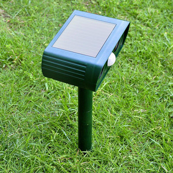 Solar Power Cat Dog Ultra Sonic Flash Light Animal Repeller Garden Outdoor