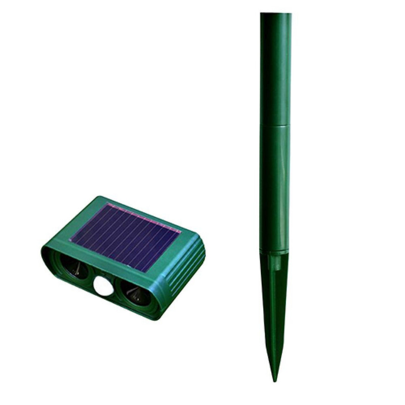 Saulės energijos kačių šuo Ultra Sonic blykstės lemputė gyvūnų repeller sode lauke