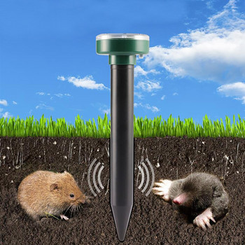 Chanfong Solar Powered Pest Reject Ultrasonic Sonic Mouse Snake Mole Insect Pest Rodent Repellent Outdoor Garden Yard Repeller