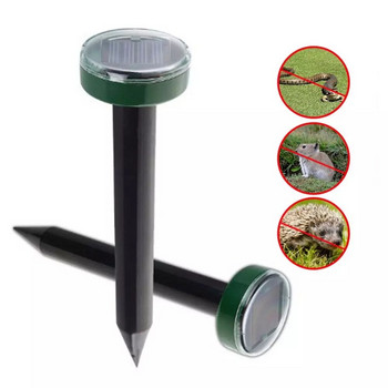 Chanfong Solar Powered Pest Reject Ultrasonic Sonic Mouse Snake Mole Insect Pest Rodent Repellent Outdoor Garden Yard Repeller