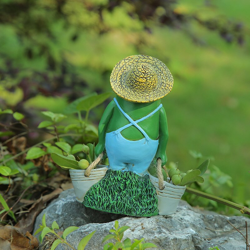 Kūrybinga asmenybė Mažos varlės sultingos gėlių vazono dekoravimas Pastoracinis sodas Kiemas Kraštovaizdis Dervos apdaila