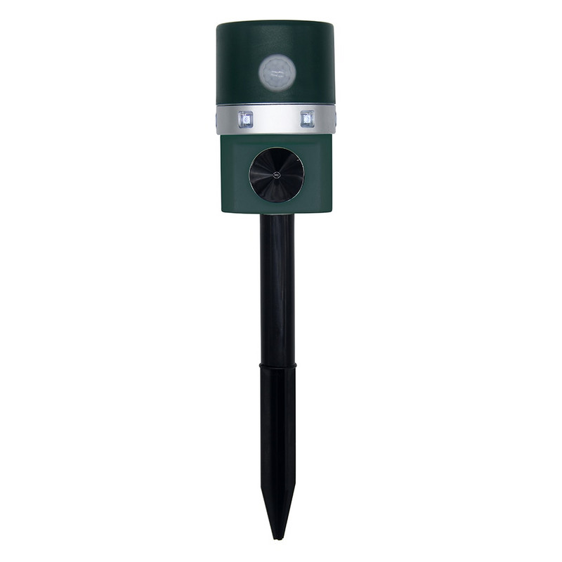 Ultragarsinis elektroninis gyvūnų paukščių atbaidiklis Sonic lauko saulės PIR judesio jutiklis, atbaidantis gąsdiklis sodo šunų kačių baidyklė