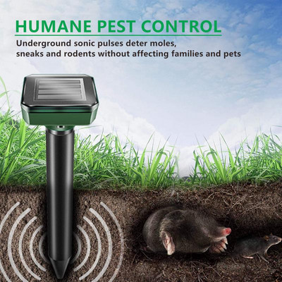 1/2/4 vnt Saulės energijos ultragarsinis repeleris Sonic Mouse Gopher Mole kenkėjų atbaidantis graužikams skirtas atbaidantis lauko ūkio sodui