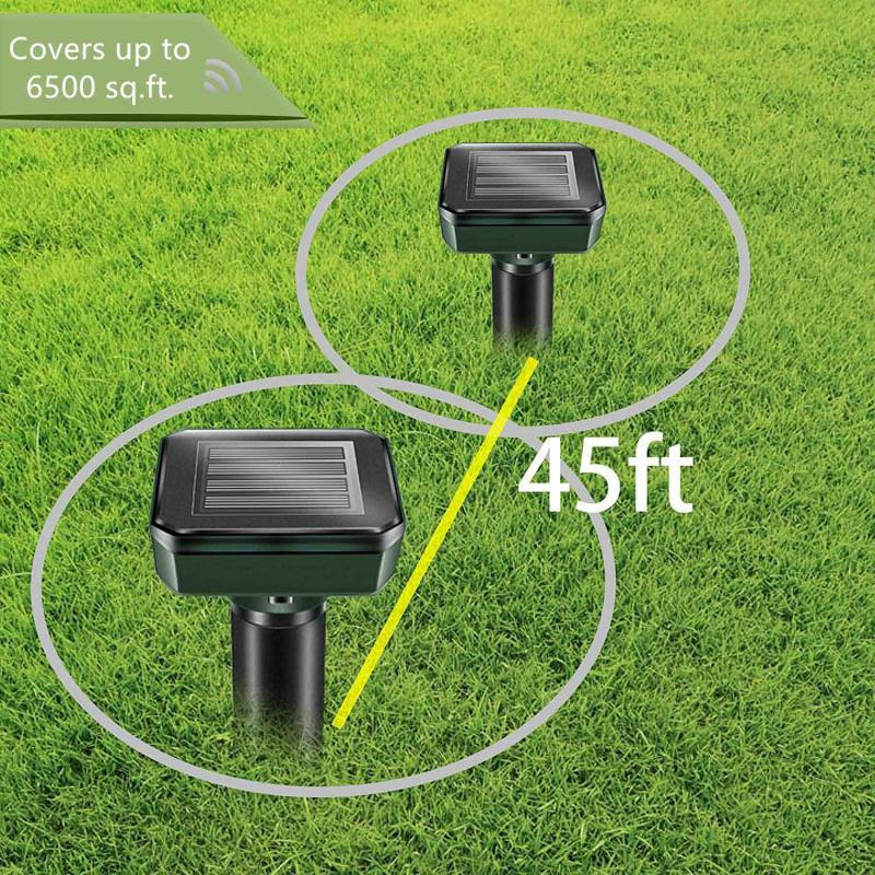 1/2/4 vnt Saulės energijos ultragarsinis repeleris Sonic Mouse Gopher Mole kenkėjų atbaidantis graužikams skirtas atbaidantis lauko ūkio sodui