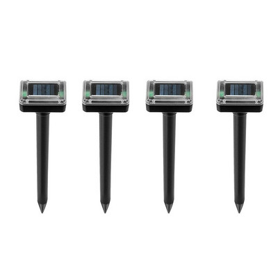 4vnt lauko saulės energija varomas ultragarsinis vibracijos kenkėjų atbaidiklis gyvačių atbaidiklis LED šviesos atbaidiklis lauko lempų kiemo sodas