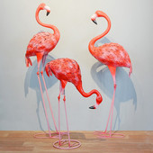 Sodo puošyba Sodo aksesuarai Dideli geležies menas Flamingai Skulptūra Vestuviniai Papuošalai Namų dekoras Rankdarbiai Statulėlės Dovanos