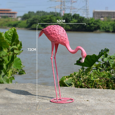 Sodo puošyba Sodo aksesuarai Dideli geležies menas Flamingai Skulptūra Vestuviniai Papuošalai Namų dekoras Rankdarbiai Statulėlės Dovanos