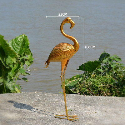 Sodo puošyba Sodo aksesuarai Dideli geležies menas Flamingai Skulptūra Vestuviniai Papuošalai Namų dekoras Rankdarbiai Statulėlės Dovanos