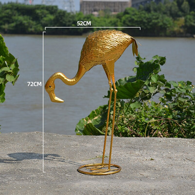 Sodo puošyba Sodo aksesuarai Dideli geležies menas Flamingai Skulptūra Vestuviniai Papuošalai Namų dekoras Rankdarbiai Statulėlės Dovanos