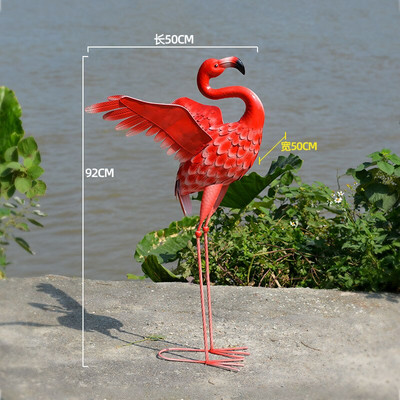 Sodo puošyba Sodo aksesuarai Dideli geležies menas Flamingai Skulptūra Vestuviniai Papuošalai Namų dekoras Rankdarbiai Statulėlės Dovanos