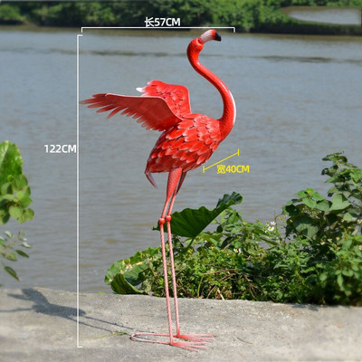 Sodo puošyba Sodo aksesuarai Dideli geležies menas Flamingai Skulptūra Vestuviniai Papuošalai Namų dekoras Rankdarbiai Statulėlės Dovanos