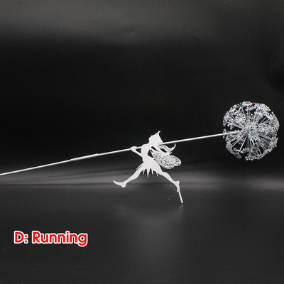 Mitikus Tündér Virág Tündérkert Miniatűr szobrok Tündérkert Pitypangok Figurák Tündérek Tündérek Kerti szobor