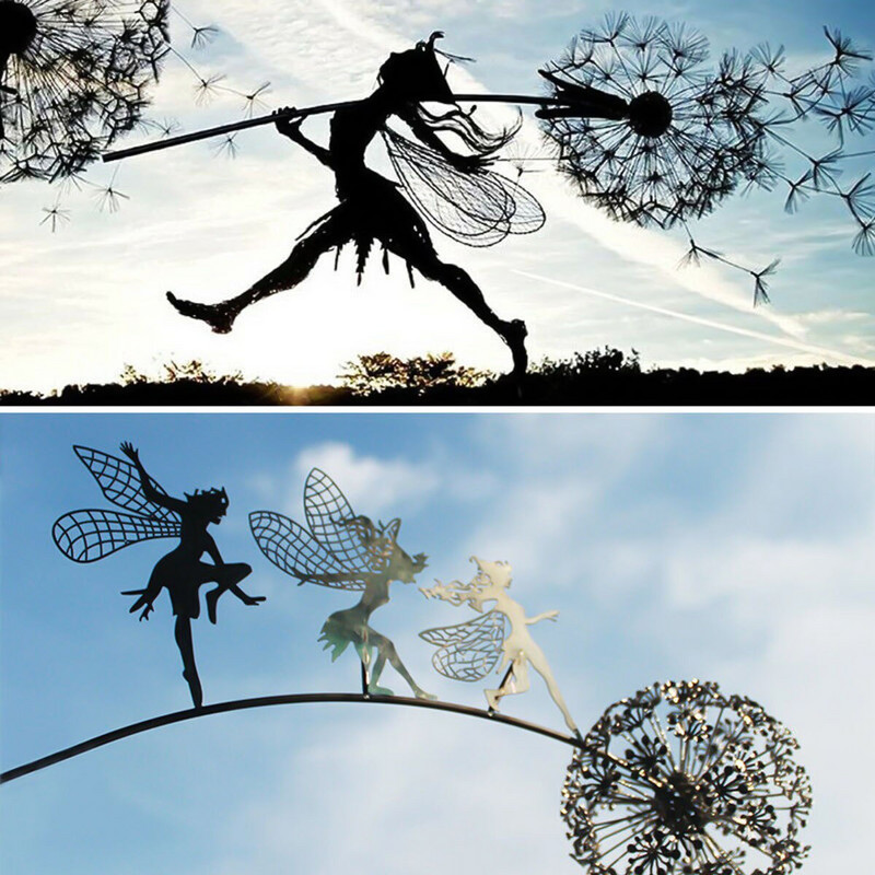 Mitikus Tündér Virág Tündérkert Miniatűr szobrok Tündérkert Pitypangok Figurák Tündérek Tündérek Kerti szobor