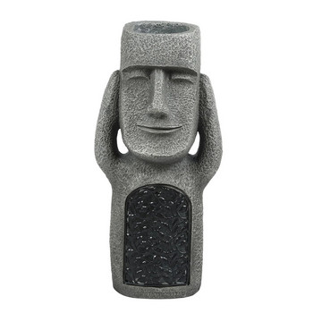 Δείτε Hear Speak No Evil Κήπος Easter Island Statues Creative Garden Resin Sculpture Διακόσμηση εξωτερικού χώρου Αξεσουάρ κήπου Jardin