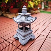 Solárna dekorácia nádvoria vonkajšie nočné svetlo čínsky palácový lampáš trávnik lampa záhrada vila nádvorie remeslá japonský lampáš