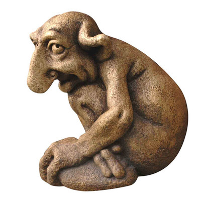 Gargoyle statula Išdykęs kiemo tvora Papuošalai Namai Draugai Namų ir sodo puošmena Nudžiūvusi statula Sodo kiemo puošmena