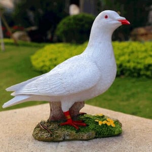 Rășină Porumbei Decorare Grădină Simulare în aer liber Statui Grădină Animale Accesorii pentru decorarea casei