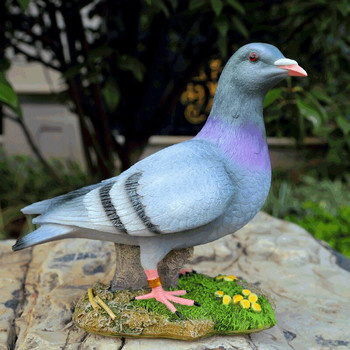 Ρητίνη Pigeon Garden Decoration Προσομοίωση εξωτερικού χώρου Αγάλματα κήπου ζώων Αξεσουάρ διακόσμησης σπιτιού