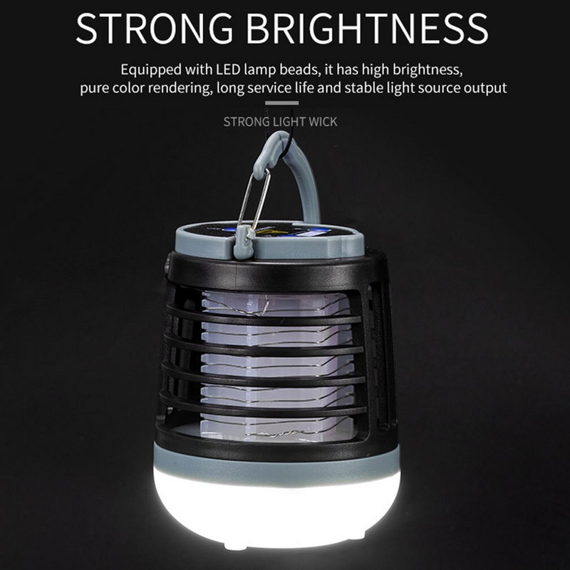 Lampă fierbinte ucigaș de țânțari cu difuzor fără fir LED șoc electric Iluminare USB în aer liber Capcană pentru țânțari Lampă respingătoare pentru uz casnic