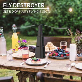 Βεντιλατέρ Conveneice Fly Repellent Επιτραπέζιο ανεμιστήρα για οικιακά πάρτι Εργαλεία για πάρτι μπάρμπεκιου στην πισίνα Υπαίθριο δείπνο