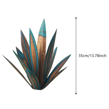 DIY Metal Art 9 Leaves Tequila Rustic Sculpture Rust Garden Yard Art Statues Craft Decor Home Decor Signs Διακόσμηση 27cm/35cm/65cm