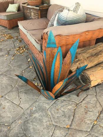 DIY Metal Art 9 Leaves Tequila Rustic Sculpture Rust Garden Yard Art Statues Craft Decor Home Decor Signs Διακόσμηση 27cm/35cm/65cm
