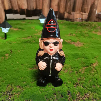 Ρητίνη νάνους αγάλματα Αστεία στολίδια Διακόσμηση κήπου σπιτιού Χειροποίητη διακόσμηση επιφάνειας εργασίας Gnome Έπιπλα αυλής Πάρκου Βίλα