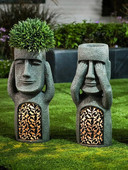 Lihavõttesaare Aiakujud Vaik Vaata Kuula Rääkige Ei Kurja Välisaia Kaunistused Päikeseenergia Kodu skulptuur Dekoratsioon Skulptuurid