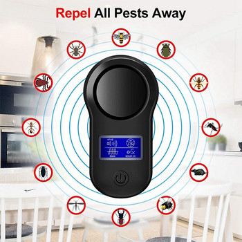 3X Ultrasonic Pest Repeller Ηλεκτρονικό εντομοαπωθητικό για εσωτερικούς χώρους βύσμα Pest Anti Cockroaches/Mouse UK Plug