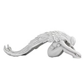 NAUJI Angelai Figūrėlės Angelai Ilgi Sparnai Fėja Figūra Statula Sodas Kiemas Dervos Angelo Skulptūra Namų Sodo puošmena