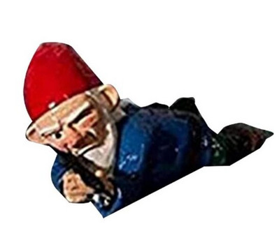 Sodo nykštuko ornamentas Juokingas skulptūros dekoras Animacinio filmo karo nykštuko skulptūra vidaus lauke namams Kūrybinė dovana sodo statula