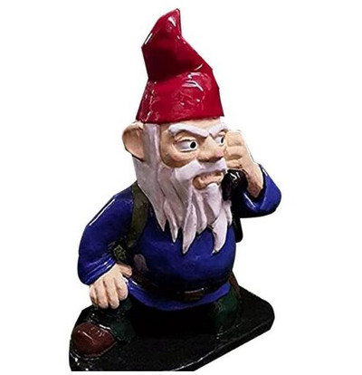 Sodo nykštuko ornamentas Juokingas skulptūros dekoras Animacinio filmo karo nykštuko skulptūra vidaus lauke namams Kūrybinė dovana sodo statula