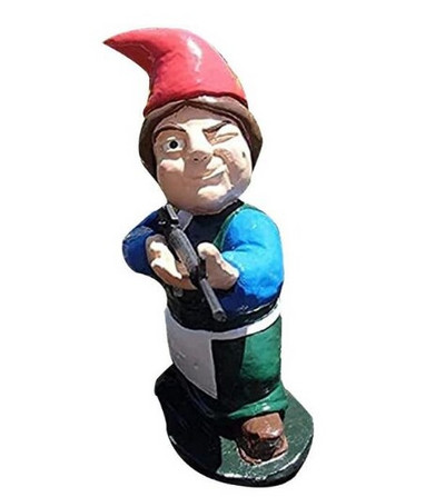 Sodo nykštuko ornamentas Juokingas skulptūros dekoras Animacinio filmo karo nykštuko skulptūra vidaus lauke namams Kūrybinė dovana sodo statula