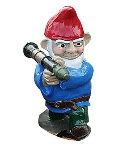 Sodo nykštuko ornamentas Juokingas skulptūros dekoras Animacinio filmo karo nykštuko skulptūra vidaus lauke namams Kūrybinė dovana sodo statula