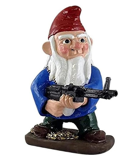 Sodo nykštuko ornamentas Juokingas skulptūros dekoras Animacinio filmo karo nykštuko skulptūra vidaus lauke namams Kūrybinė dovana sodo statula