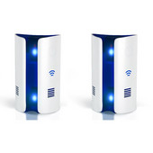 2X ultragarsinis elektromagnetinis kenkėjų atbaidymo kontrolė, prijunkite namų vidaus ir lauko repelentą (US kištukas)