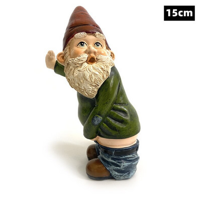 Záhradná socha trpaslíka, škriatok, živica, kreatívny model, socha, vtipná roztomilá miniatúrna rozprávková hračka, figúrka, sviatočné darčeky, dekorácie, remeslá