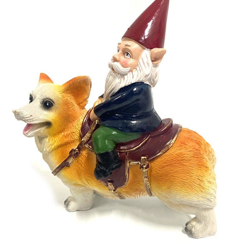 Záhradná socha trpaslíka, škriatok, živica, kreatívny model, socha, vtipná roztomilá miniatúrna rozprávková hračka, figúrka, sviatočné darčeky, dekorácie, remeslá