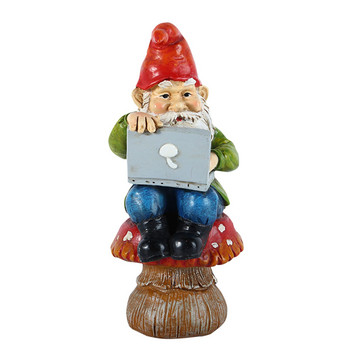 Χριστουγεννιάτικο Κήπο Gnome Statue Resin Crafts Statue Ornament κορυφαίας ποιότητας ρητίνη polyresin φυσική πέτρα στη σκουριά και ανθεκτικό στις καιρικές συνθήκες